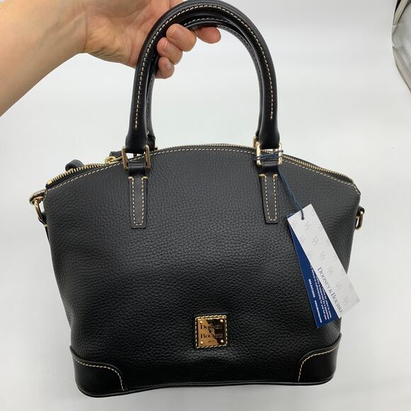 Dooney & Bourke Black Satchel Shoulder Bag with Crossbody Strap - Picture 1 of 16